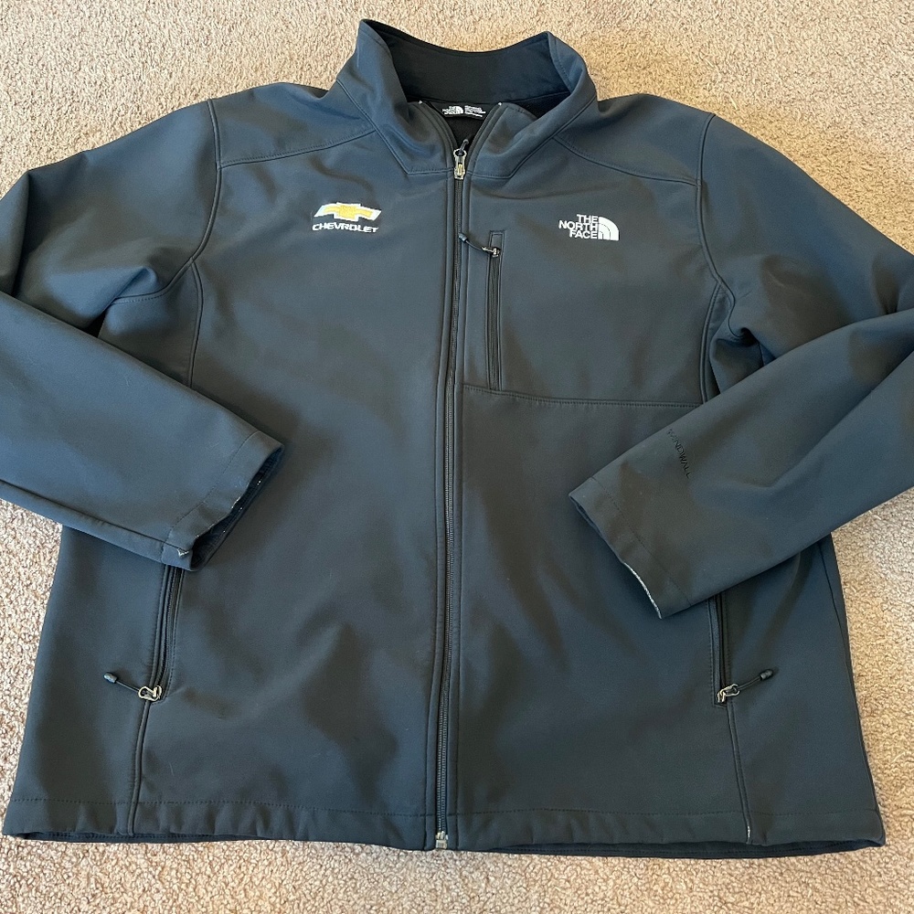 The North Face men's black soft shell jacket size XL